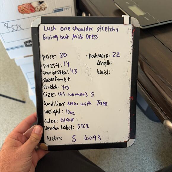 Lush One Shoulder Stretchy Going Out Midi Dress US Women's S - Picture 6 of 6